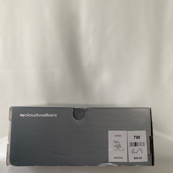 Cloudwalkers Size 7W Brown Open Toe Heel Sandals - Picture 12 of 16